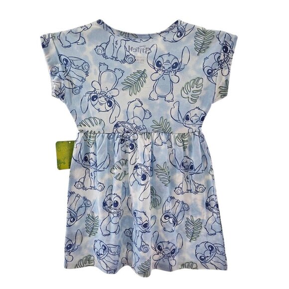 Disney STITCH Girls Short Sleeve Crew Neck Dress – Sizes XS or Small NWT - Picture 12 of 15